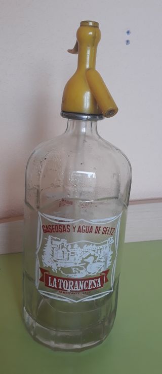 Sifon de cristal antiguo