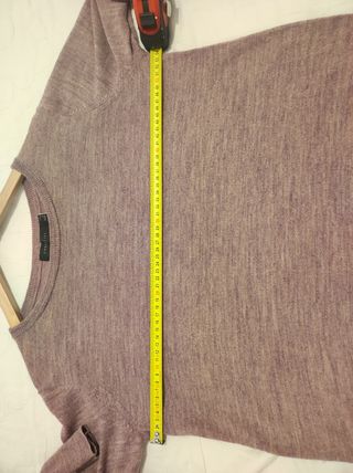 Jersey rosa violeta jaspeado. Cortefiel talla L