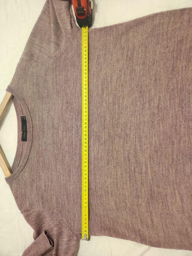 Jersey rosa violeta jaspeado. Cortefiel talla L