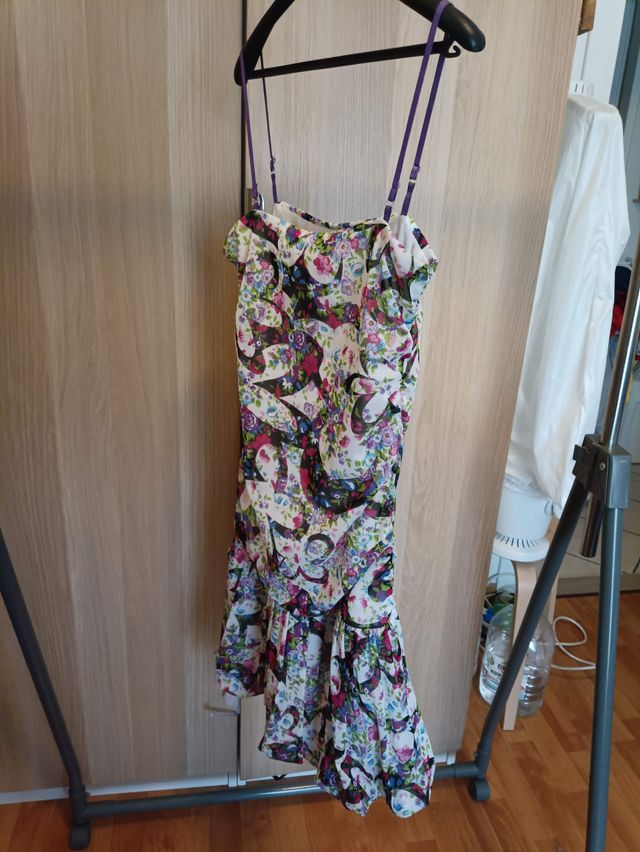 Donna - Vestito estivo colore fantasia taglia L