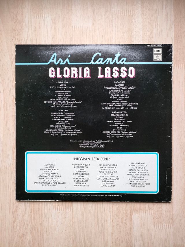 Vinilo doble Gloria Lasso