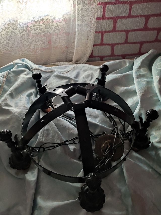 Lampara de forja comedor