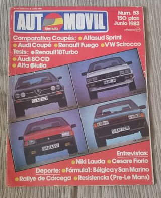 Revista Automóvil nº 53, junio de 1982 incompleta