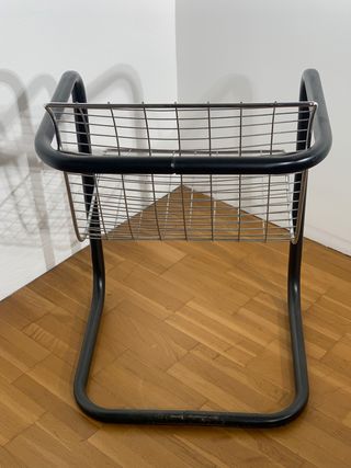 6 Sedie poltrone CLUB CHAIR in metallo anni80'