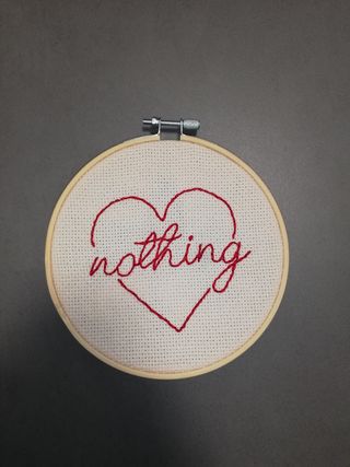 Love embroidery