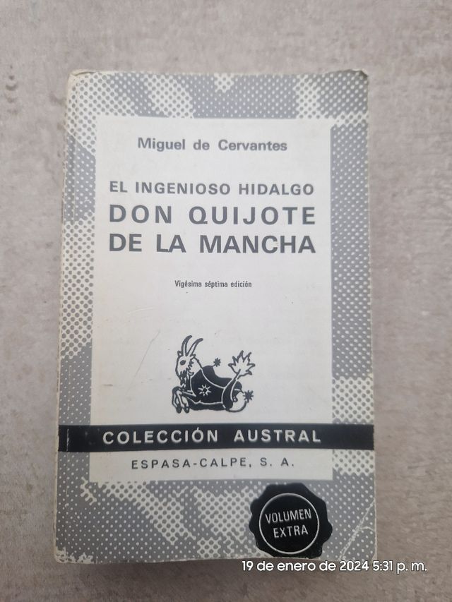 Libro Don quijote de la Mancha