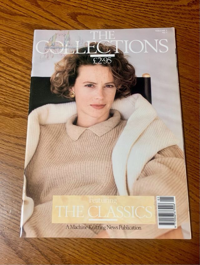 Vintage machine knitting magazine.