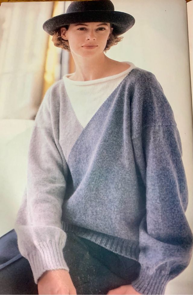 Vintage machine knitting magazine.