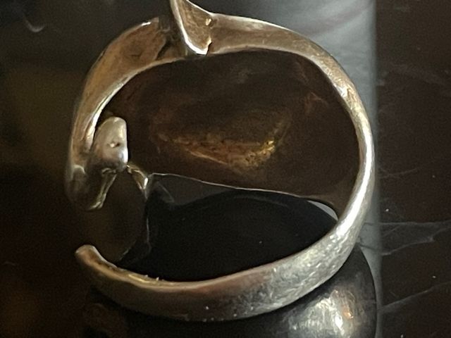 Anello artigianale di campionario in argento 925