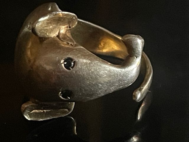 Anello artigianale di campionario in argento 925