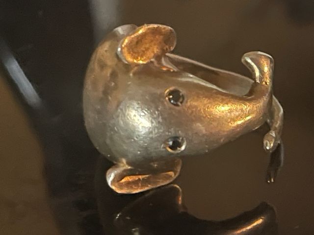 Anello artigianale di campionario in argento 925
