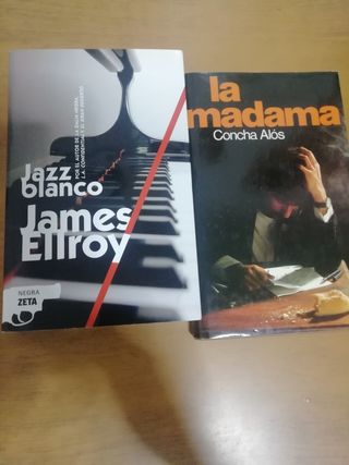Lote de 2 LIBROS LA MADAMA Y JAZZ BLANCO