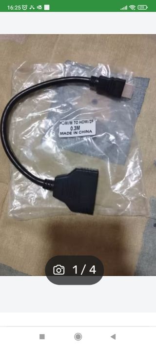 Adaptador HDMI/M a  HDMI/2F nuevo