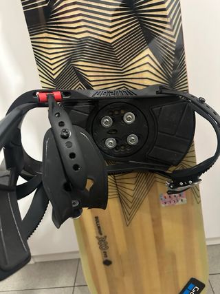 tabla y fijaciones snowboard 155cm