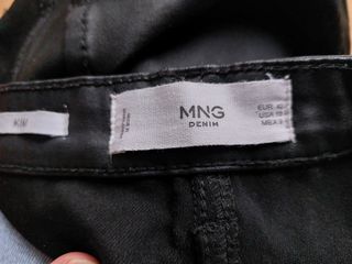 Pantalones Mango, encerados 