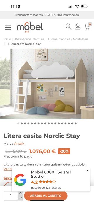 Litera casita Nordic Stay