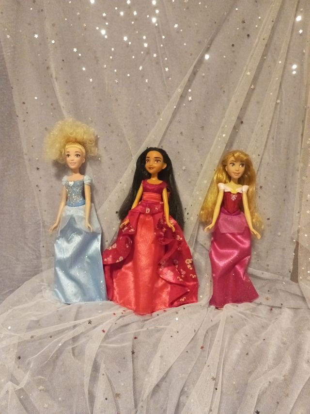 Tres princesas Disney.Lote.