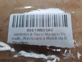 Kit 8 pomelli+viti x cassetti/antine di mobili nuo