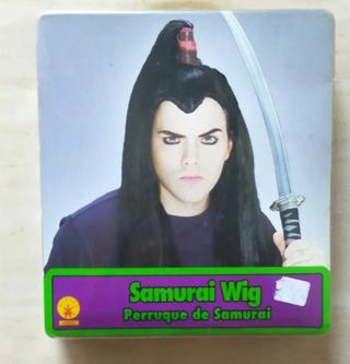 DISFRAZ PELUCA SAMURAI DELUXE ALTA CALIDAD. NUEVO