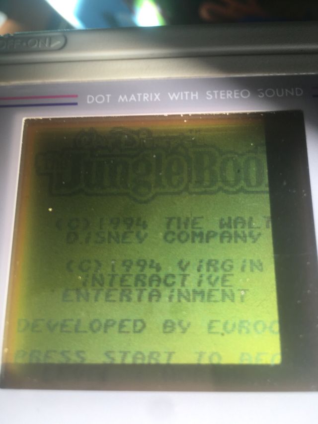 El Libro de la selva GAME BOY