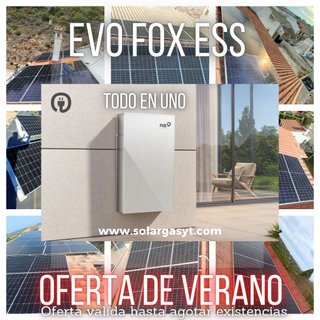 Kit Solar Fox ESS EVO 5kW/5kWh Todo en Uno+Backup