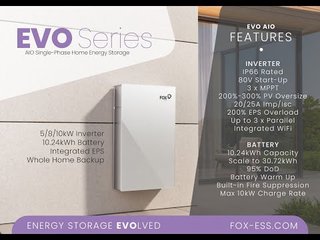 Kit Solar Fox ESS EVO 5kW/5kWh Todo en Uno+Backup