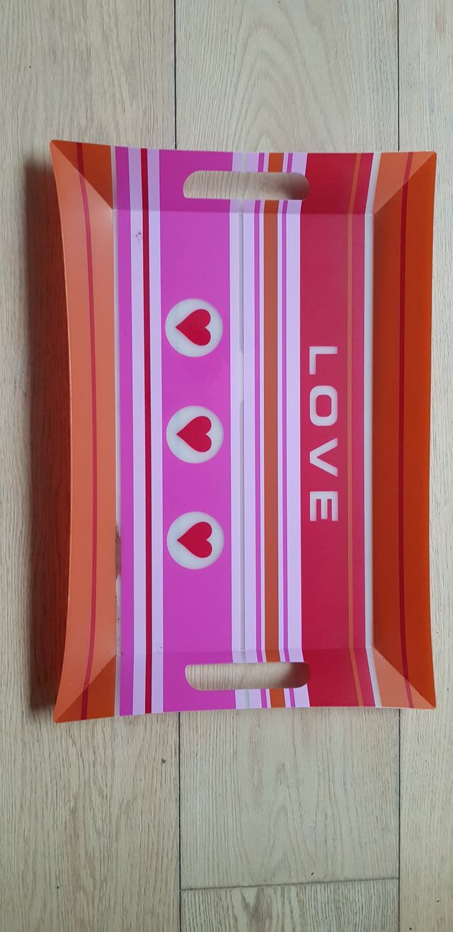 Vassoio resina nuovo Love e cuori
