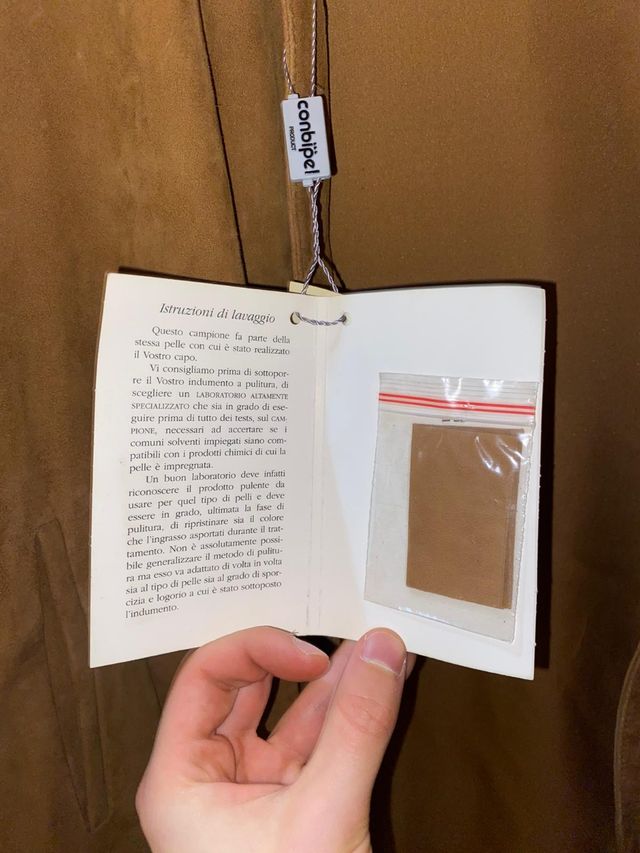 Cappotto Conbipel di vera pelle