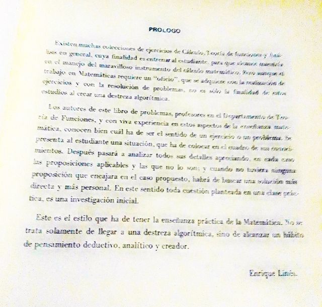 PROBLEMAS DE ANÁLISIS MATEMÁTICO.