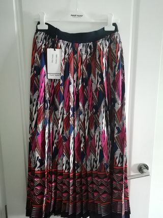Falda Midi Naf Naf nueva con etiqueta
