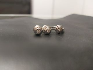 Conjunto oro blanco y brillantes