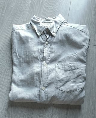 Camisa botones gris claro H & M nueva