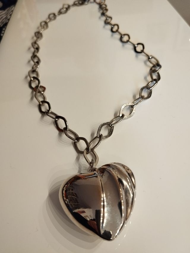 Collana donna in acciaio con cuore