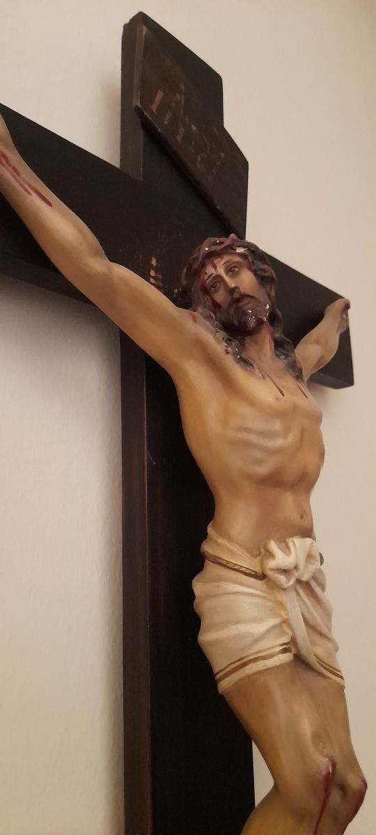 Crucificado de pared escayola