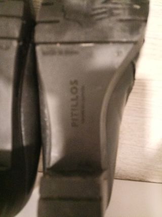 Zapato abotinado tacón talla 40