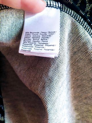 Talla 38 (M) mujer. Jersey con hojas con abalorios