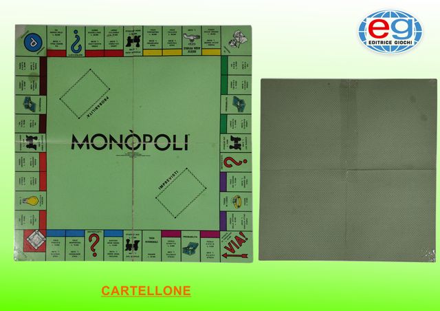 Monopoli scatola quadrata, edizione in lire EG