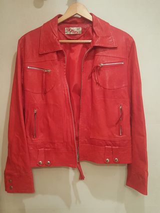 Chaqueta roja mujer