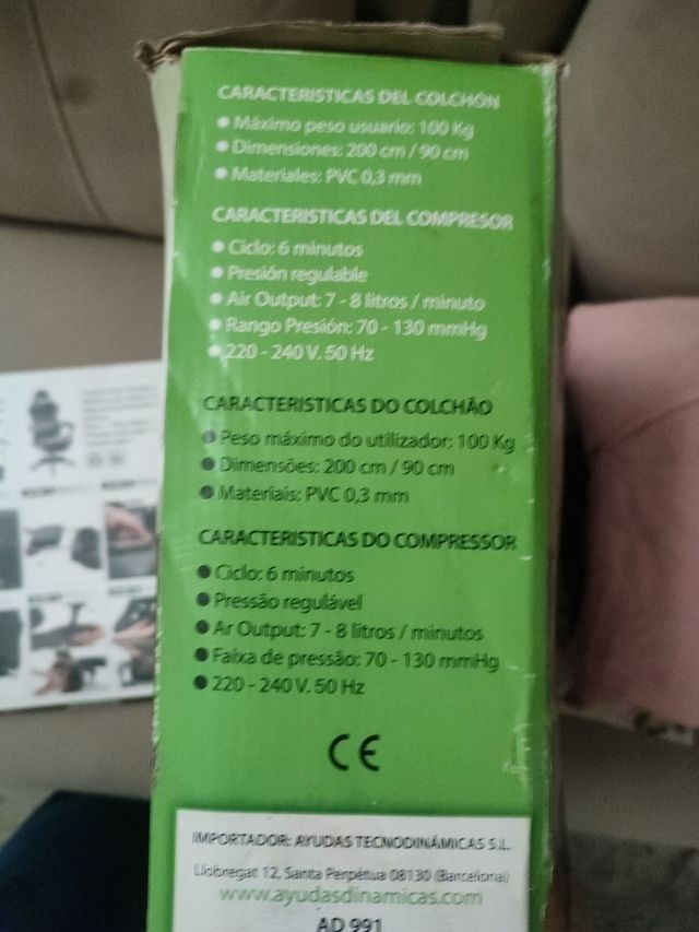 Colchón anti-escaras personas mayores