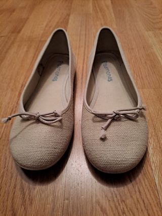 Manoletinas niña 35 beige Pisamonas