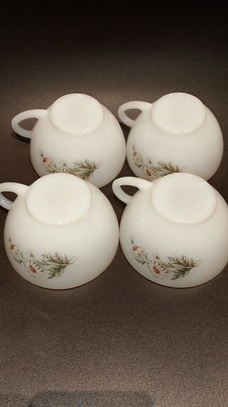 Lote Tazas café/leche ARCOPAL VINTAGE NUEVAS 