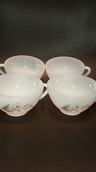 Lote Tazas café/leche ARCOPAL VINTAGE NUEVAS 