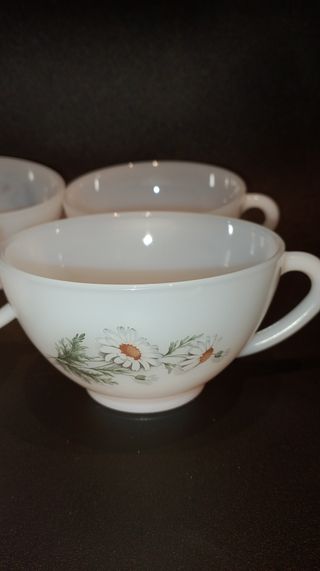 Lote Tazas café/leche ARCOPAL VINTAGE NUEVAS 