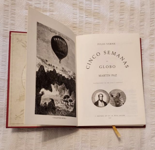 Libro "Cinco semanas en globo" Julio Ver