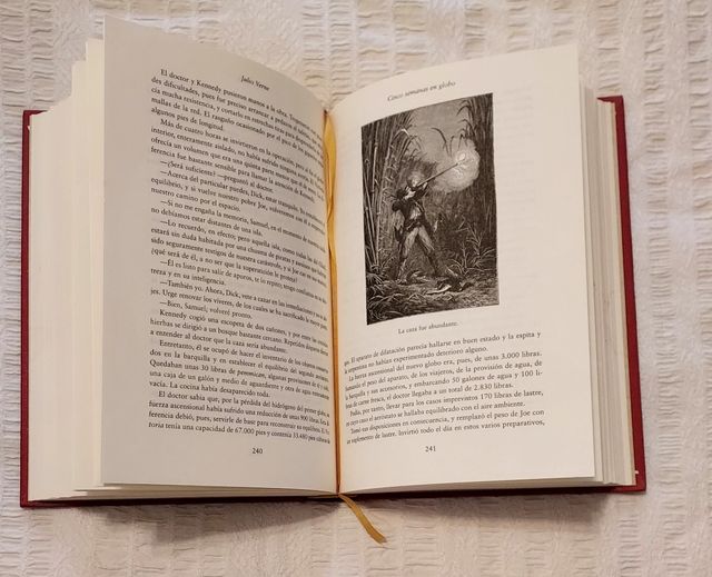 Libro "Cinco semanas en globo" Julio Ver