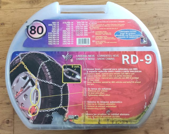 Cadenas de nieve para coche