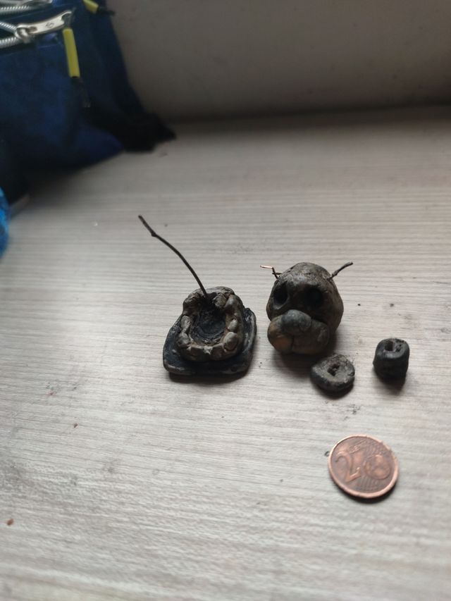 Cabeza de golden  Freddy de arcilla