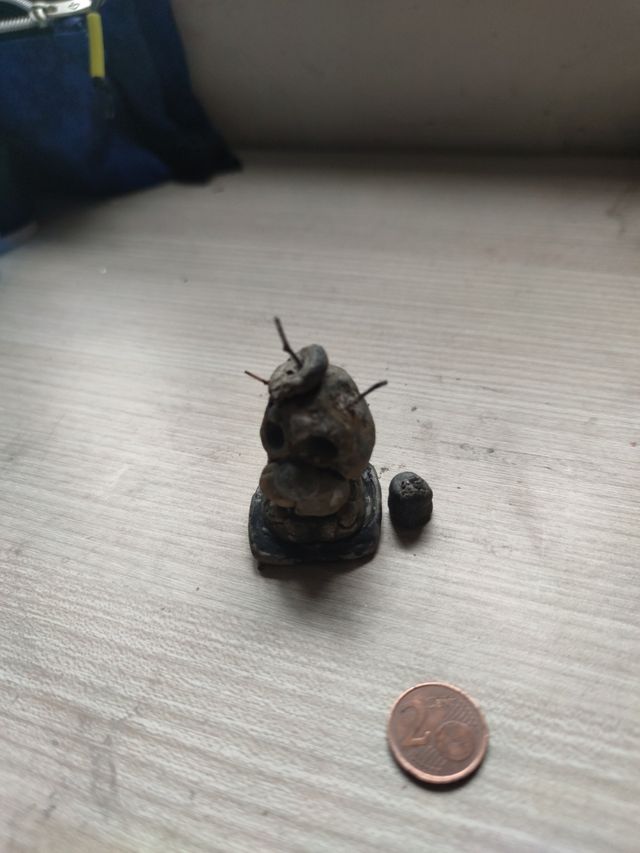 Cabeza de golden  Freddy de arcilla