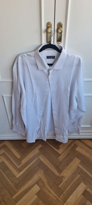 Camisa blanca hombre talla grande