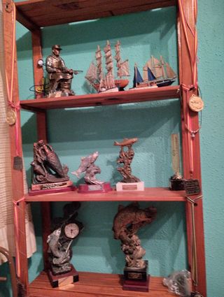 Trofeos de pesca variados